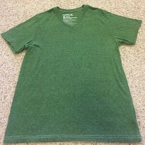 Hurley forest green v neck